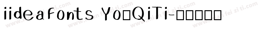 iideaFonts YouQiTi字体转换